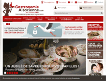 Tablet Screenshot of gastronomie-alsacienne.com